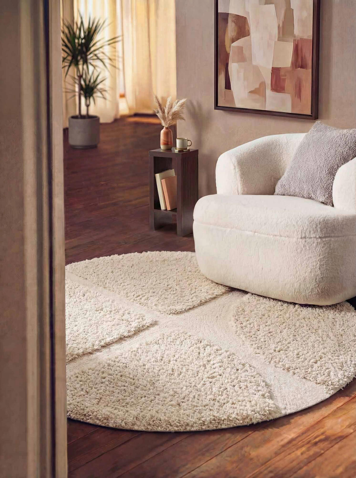 HOCHFLORTEPPICH 150 cm Jasper Creme  - Creme, Design, Textil (150cm) - Ted Baker