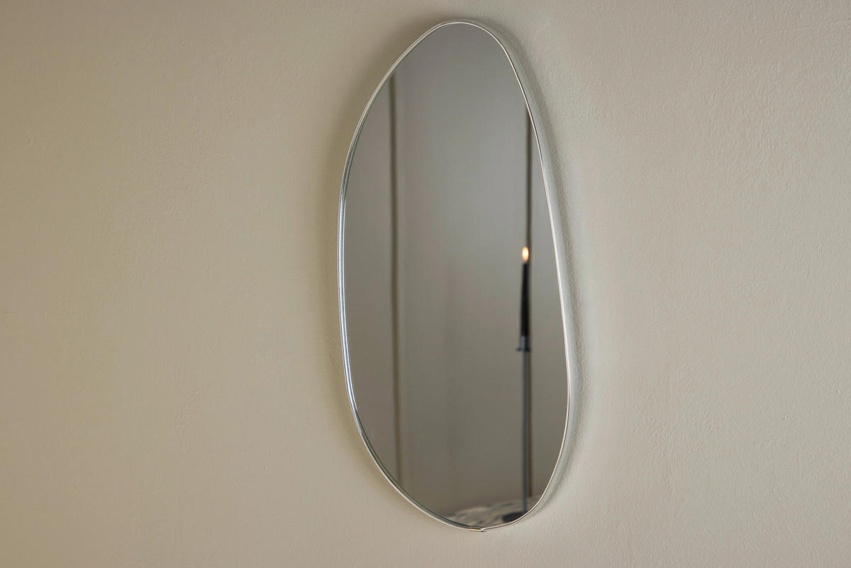 SPIEGEL 30/55/3 cm  - Silberfarben, MODERN, Glas/Metall (30/55/3cm) - Livetastic