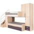 JUGENDZIMMER - Apfelbaumfarben/Aubergine, KONVENTIONELL, Holzwerkstoff (356/235/132cm) - PRENNEIS