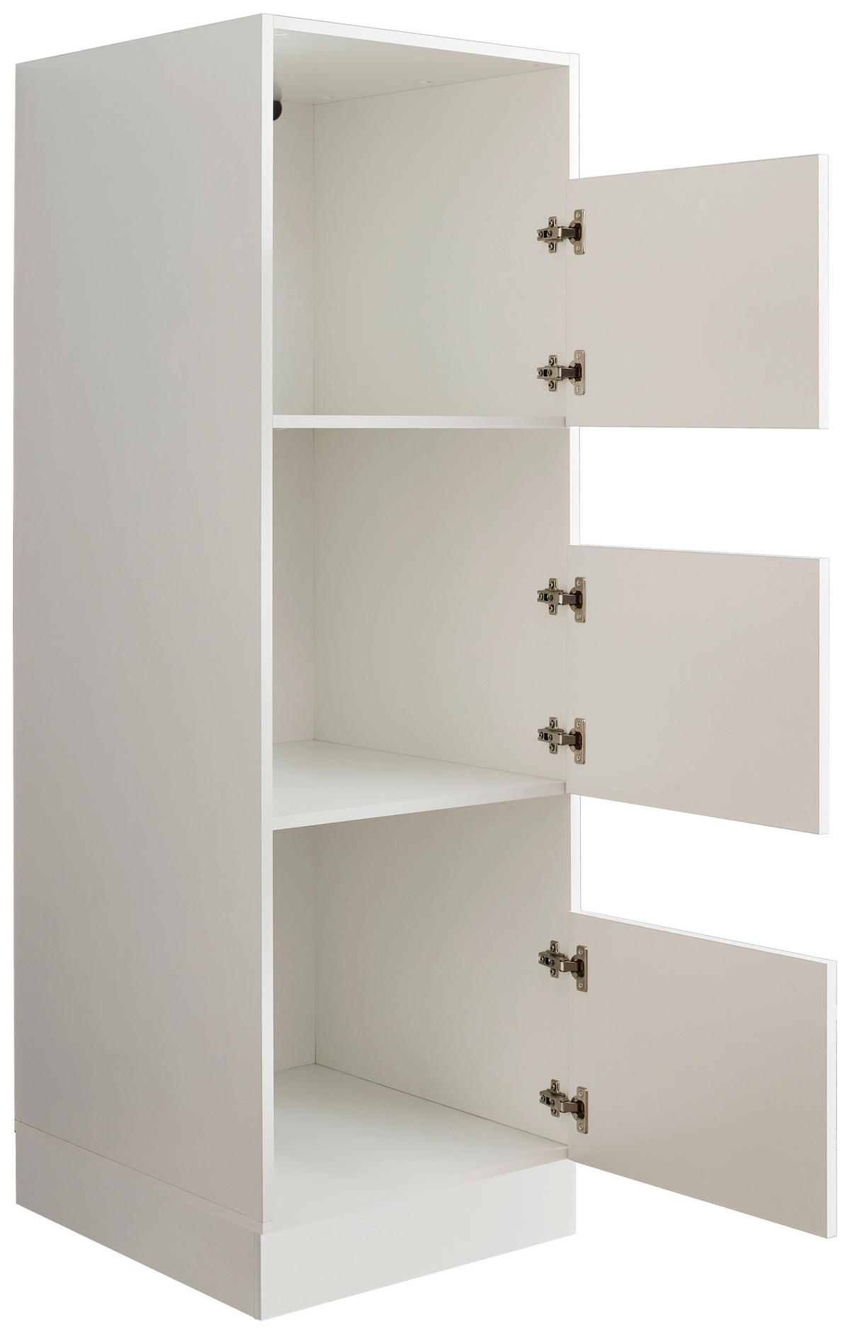 VEČNAMENSKA OMARA, bela - črna/bela, Design, umetna masa/leseni material (50/162/67,5cm)