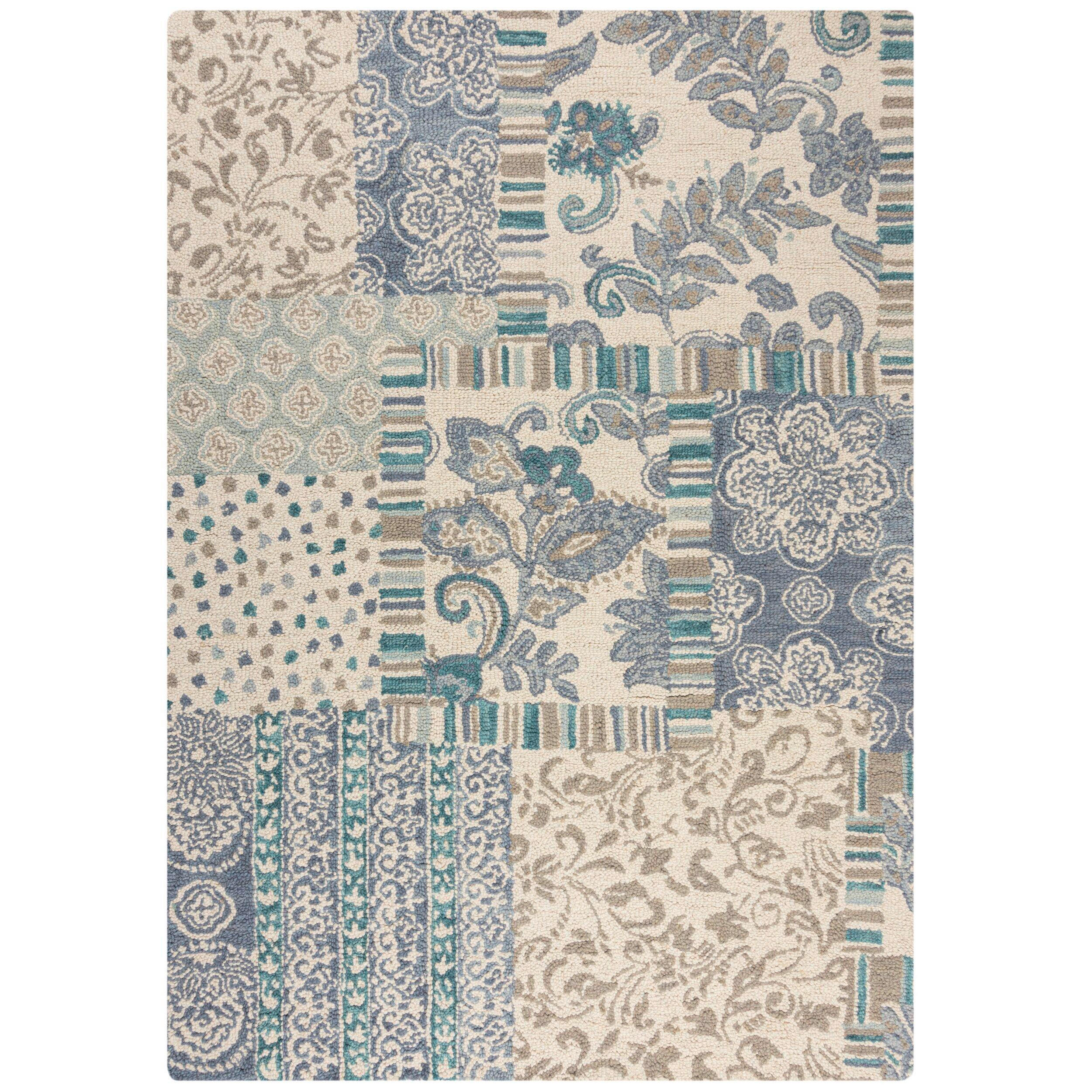 WOLLTEPPICH 120/170 cm Blau  - Blau, MODERN, Textil (120/170cm) - Xora