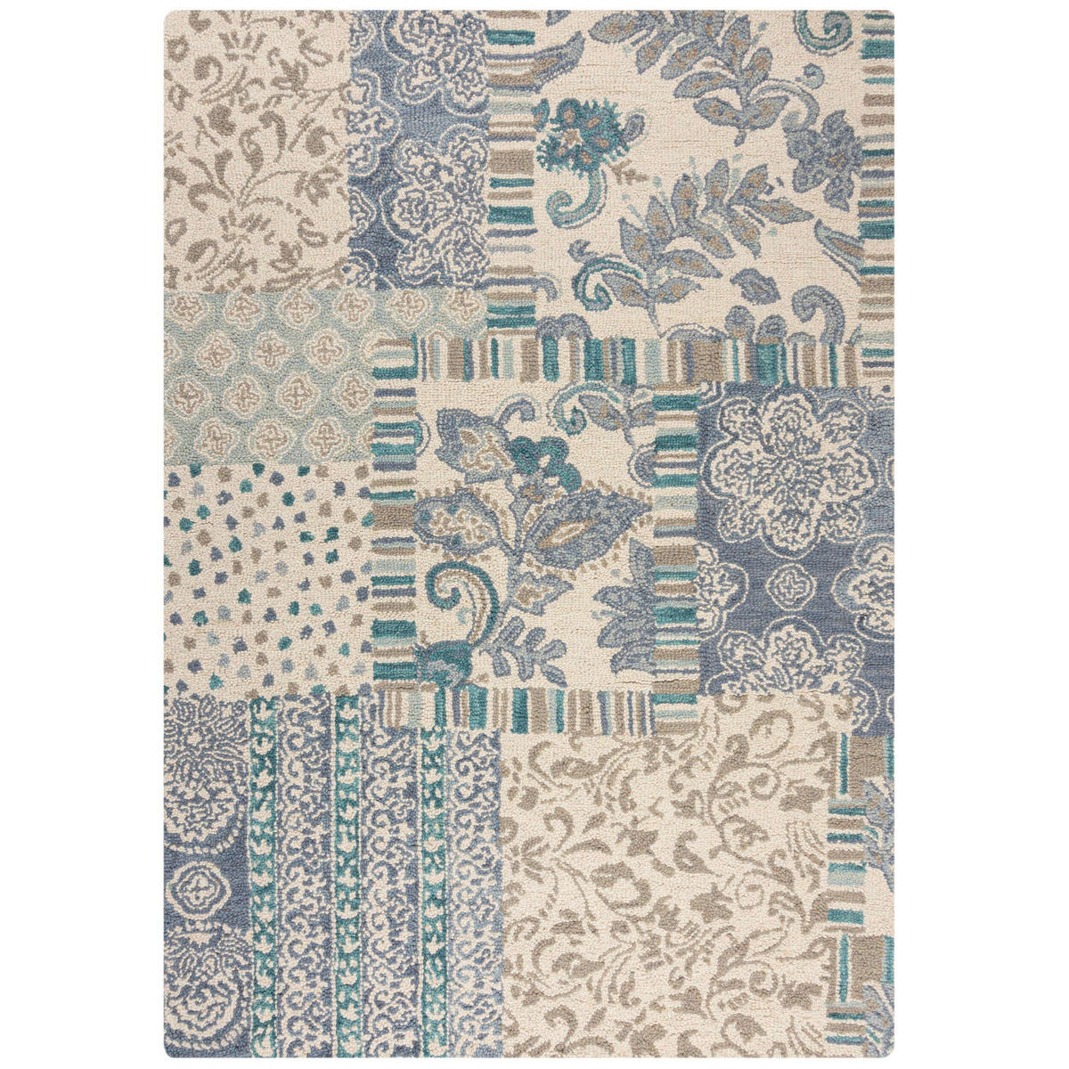 WOLLTEPPICH 120/170 cm Blau  - Blau, MODERN, Textil (120/170cm) - Xora