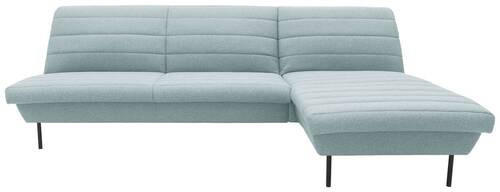 ECKSOFA Mintgrau Webstoff  - Mintgrau/Schwarz, Design, Textil/Metall (274/168cm) - LOOKS by W.Joop