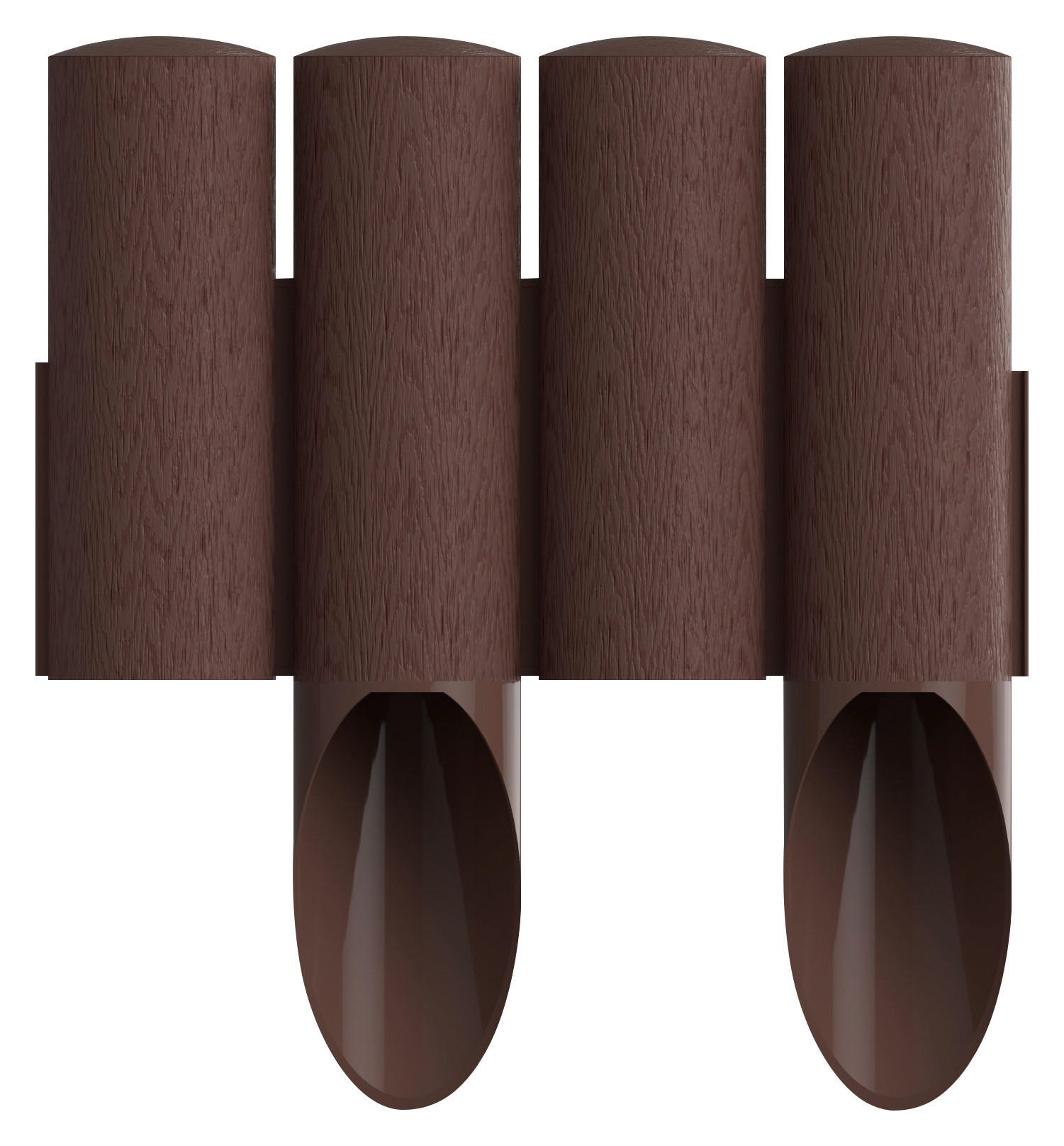 GARTENPALISADE - Braun, Basics, Kunststoff (230cm)