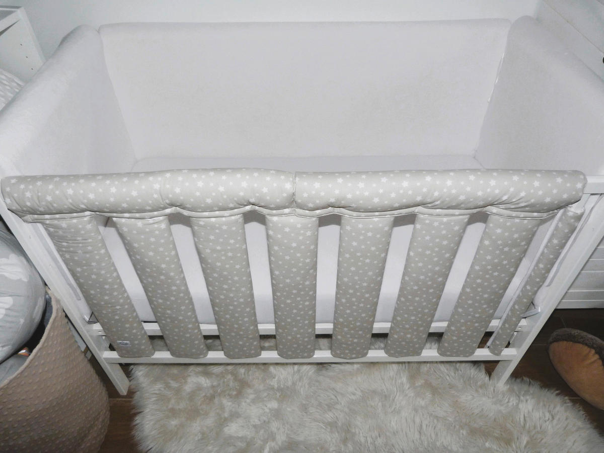 ZAŠTITNA OGRADICA ZA KREVET - bež, Osnovno, tekstil (27/56cm)