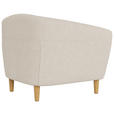 CHESTERFIELD-SESSEL Flachgewebe Beige  - Eichefarben/Beige, Trend, Holz/Textil (97/79/84cm) - Ambia Home