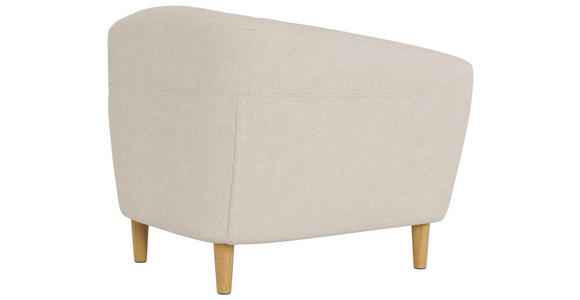 CHESTERFIELD-SESSEL Flachgewebe Beige  - Eichefarben/Beige, Trend, Holz/Textil (97/79/84cm) - Ambia Home