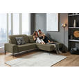 ECKSOFA  in Mikrofaser Khaki  273/203 cm  - Khaki/Schwarz, Design, Textil/Metall (273/203cm) - Johann Jakob