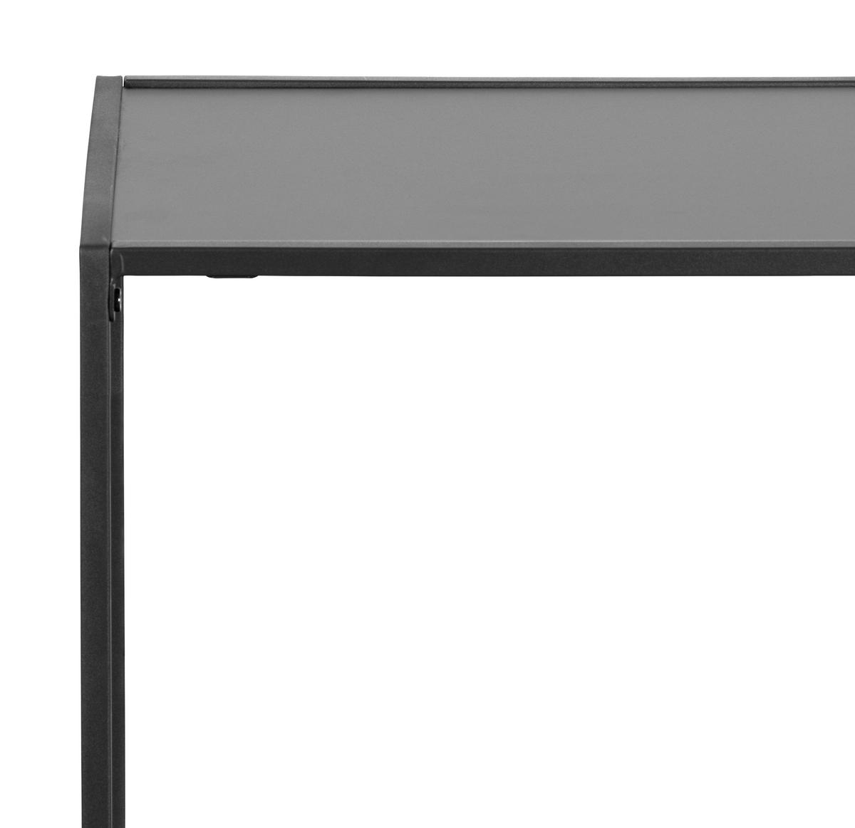 KONSOLENTISCH Schwarz  - Schwarz, Basics, Holzwerkstoff/Metall (99,4/32,4/79cm) - Xora