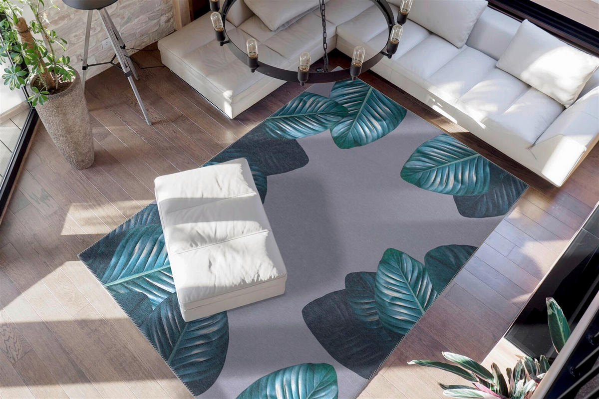 TEKAČ      80/150 cm    taftano  zelena, črna  - črna/zelena, Basics, tekstil (80/150cm) - Kayoom