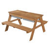 KINDER-GARTENSET Holz  - Teakfarben, Basics, Holz (89/50/85,5cm) - Roba