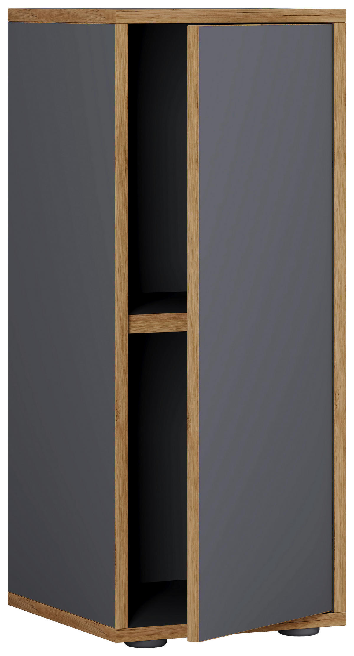 AKTENSCHRANK 30/74/33 cm  - Honigeiche/Anthrazit, Design, Holzwerkstoff (30/74/33cm) - MID.YOU