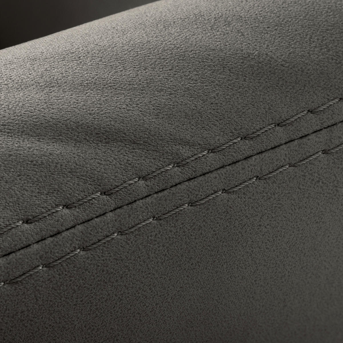 SESSELSET Lederlook Schieferfarben  - Schieferfarben/Beige, Design, Textil/Metall (67/87/74cm) - Livetastic