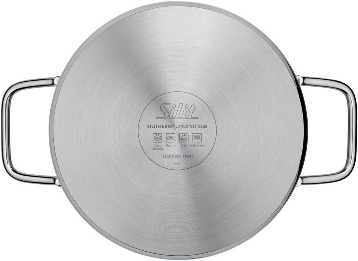 KOCHTOPFSET Extra Cook 6-teilig  - Edelstahlfarben, Basics, Metall (57/32,5/30,5cm) - Silit