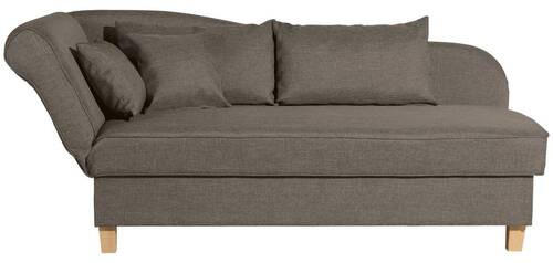 RÉCAMIERE Sahara Flachgewebe  - Hellbraun/Buchefarben, Design, Holz/Textil (190/88/82cm) - Max Winzer
