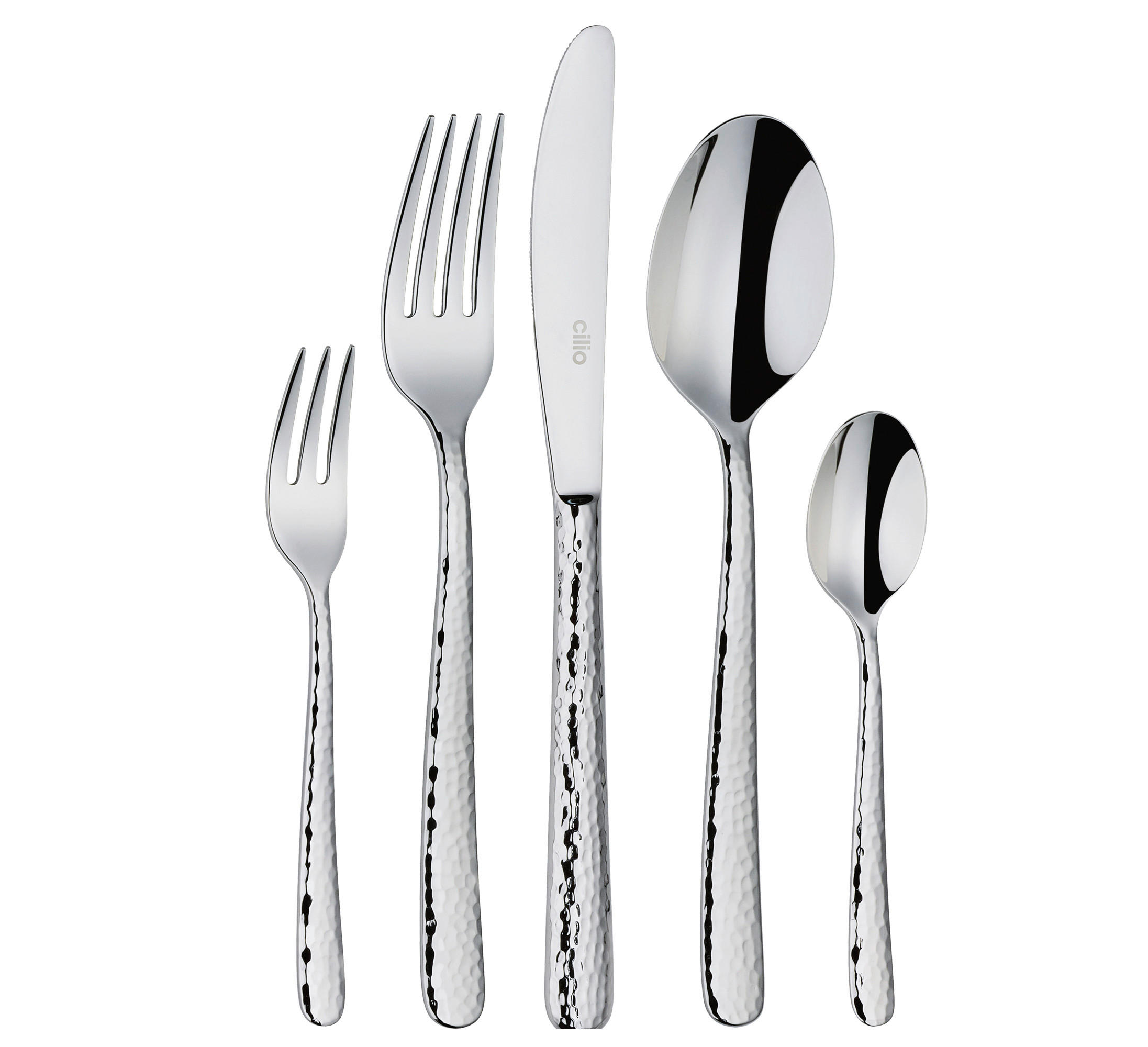 BESTECKSET San Marino 30-teilig Edelstahl  - Edelstahlfarben, Basics, Metall - Cilio