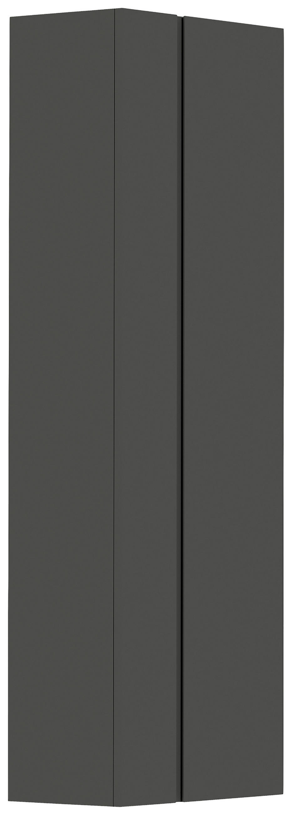 GARDEROBENSCHRANK Gardasee  in 60/179/33 cm  - Anthrazit, Design, Holzwerkstoff (60/179/33cm) - Moderano