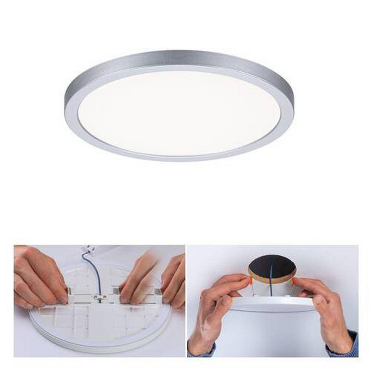 LED-PANEEL 17,5/1,2 cm   - Chromfarben, Design, Kunststoff (17,5/1,2cm) - Paulmann
