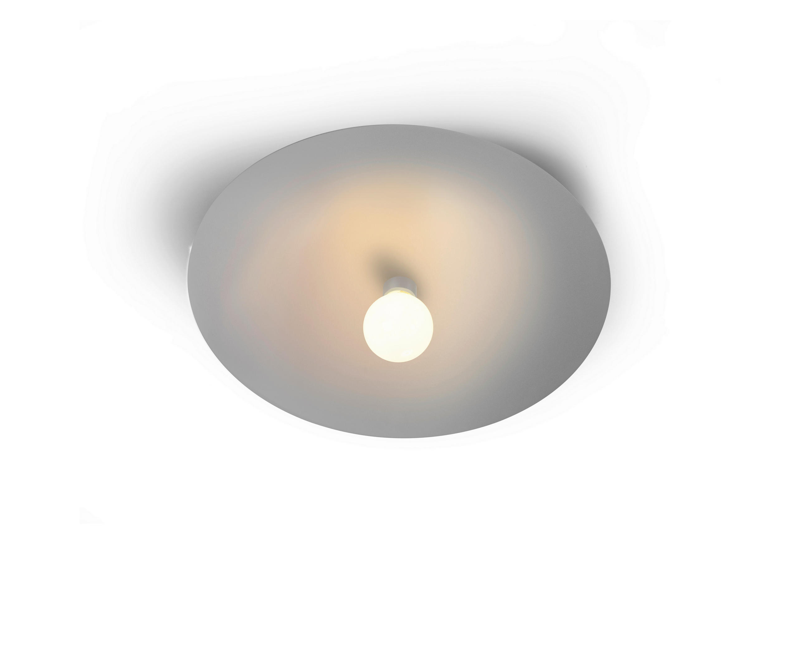 DECKENLEUCHTE Chio 44/6,5 cm   - Alufarben, Basics, Metall (44/6,5cm) - BOPP