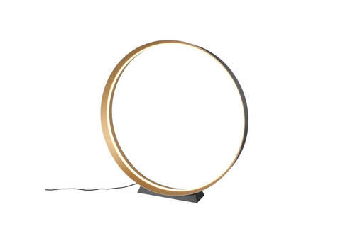 STOJACÍ LED SVÍTIDLO, 75/75 cm  - černá/barvy zlata, Konvenční, kov (75/75cm) - Musterring