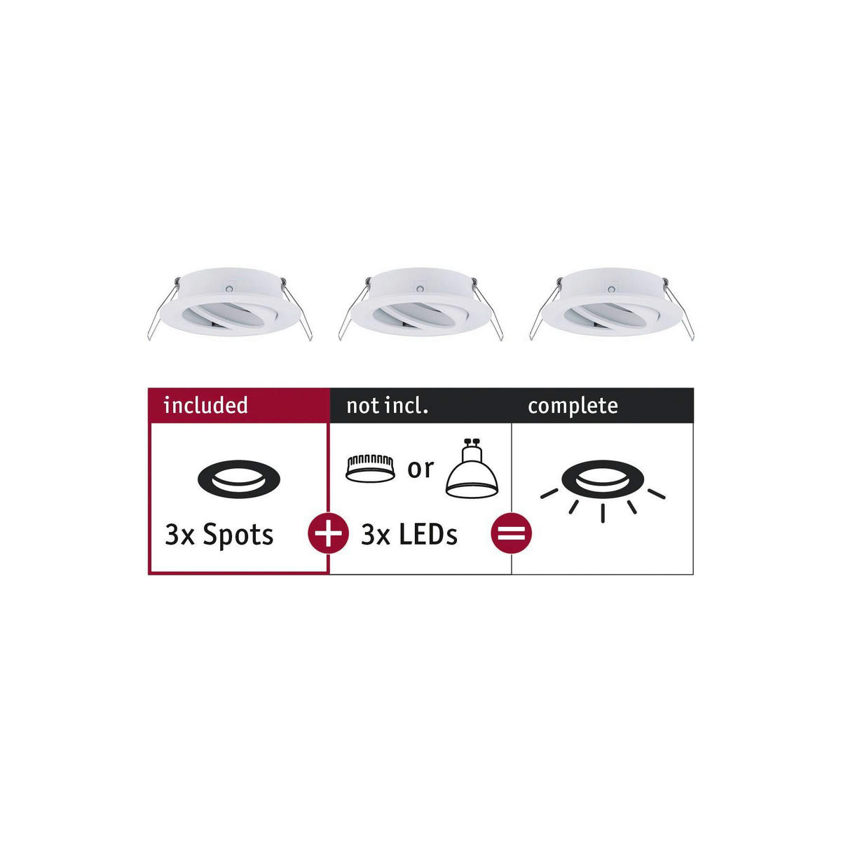DECKENLEUCHTE 8,4 cm  - Alufarben/Weiß, Basics, Metall (8,4cm) - Paulmann