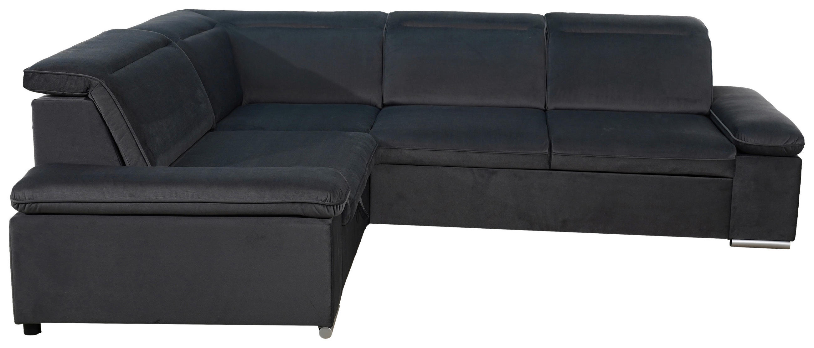 MID.YOU ROZKLADACIA ROHOVÁ POHOVKA, textil, sivá