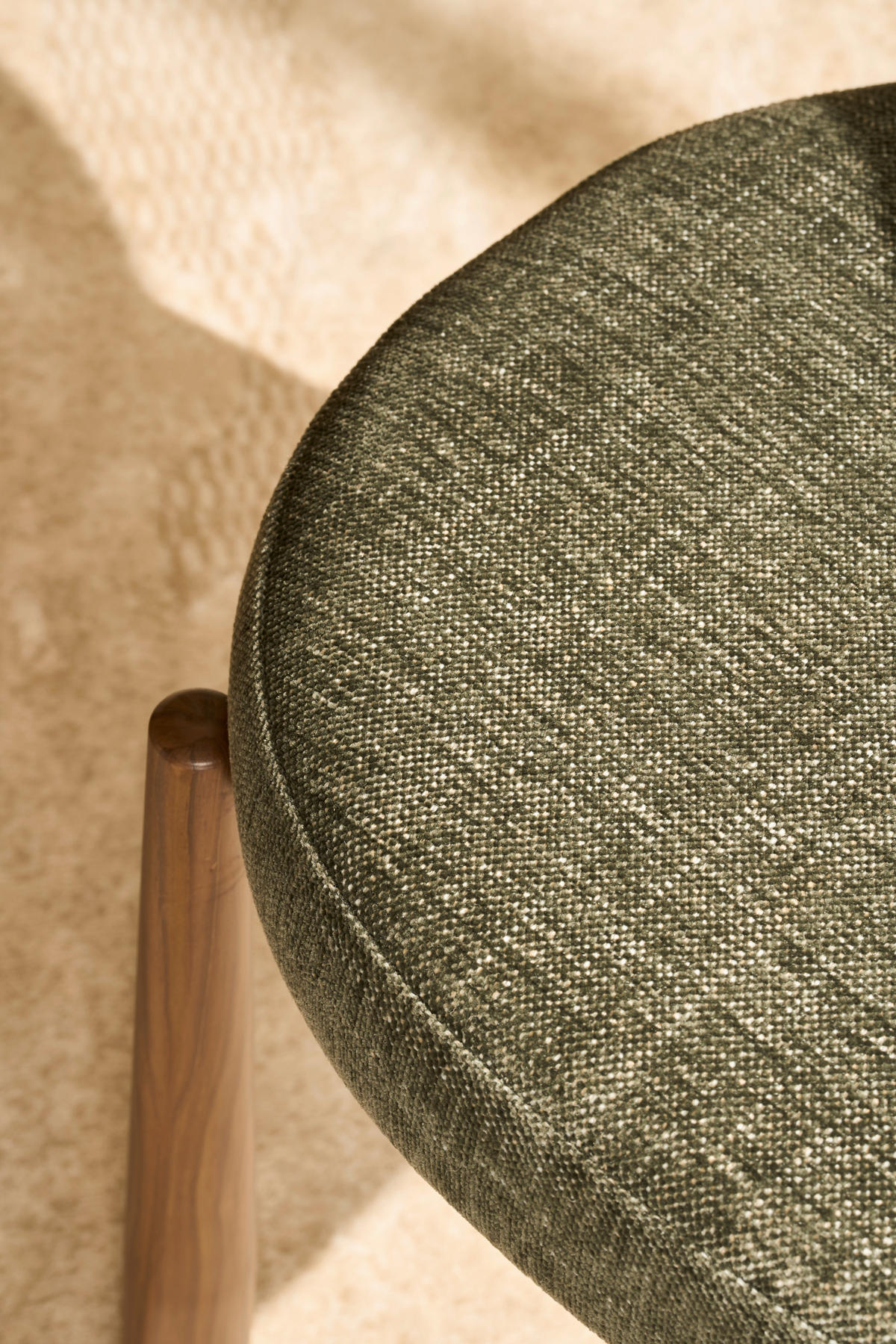 STUHL   Leinenoptik  Grau  - Walnussfarben/Grau, MODERN, Holz/Textil (47/81/50cm) - Livetastic