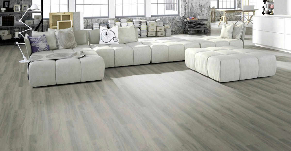 KORKBODEN KENKO PVC-Frei ASHLAND 1164X300X8.5mm  per  m² - Grau, Basics, Naturmaterialien/Holz (116,4/30/0,85cm)