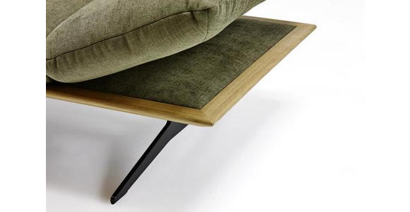 ECKSOFA in Flachgewebe Grün  - Schwarz/Grün, Design, Holz/Textil (155/314cm) - Dieter Knoll