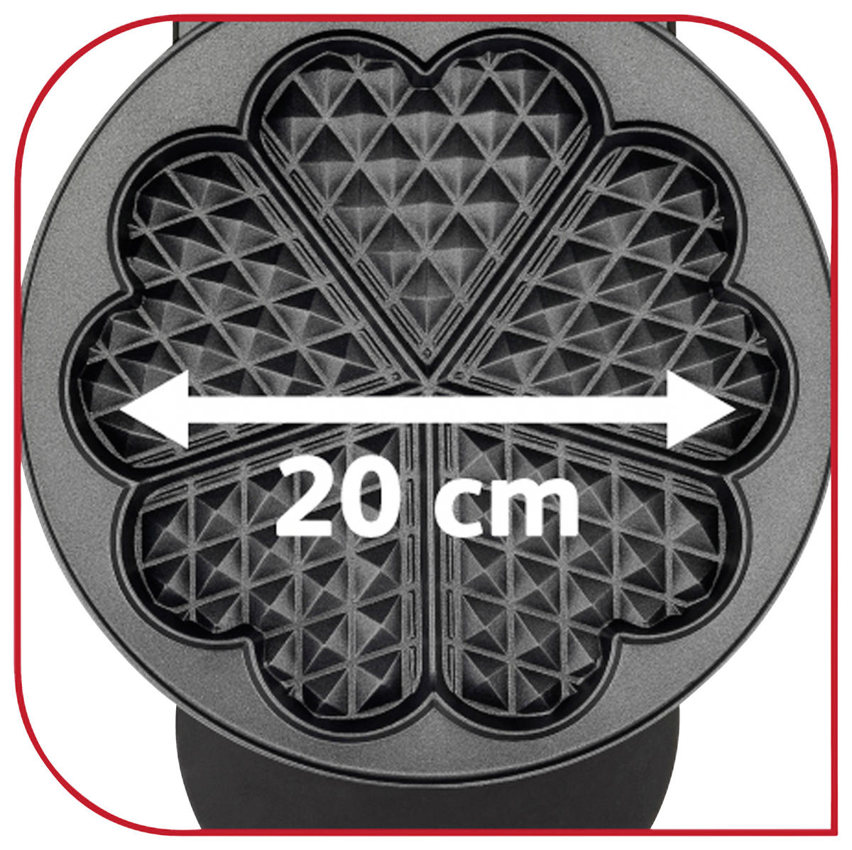 WAFFELEISEN Ultra Compact  - Edelstahlfarben/Schwarz, Basics (30/11,8/22,8cm) - Tefal