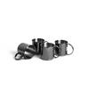 BECHERSET  4-teilig  - Schwarz, Basics, Metall (13,7/8,9/9cm) - Echtwerk