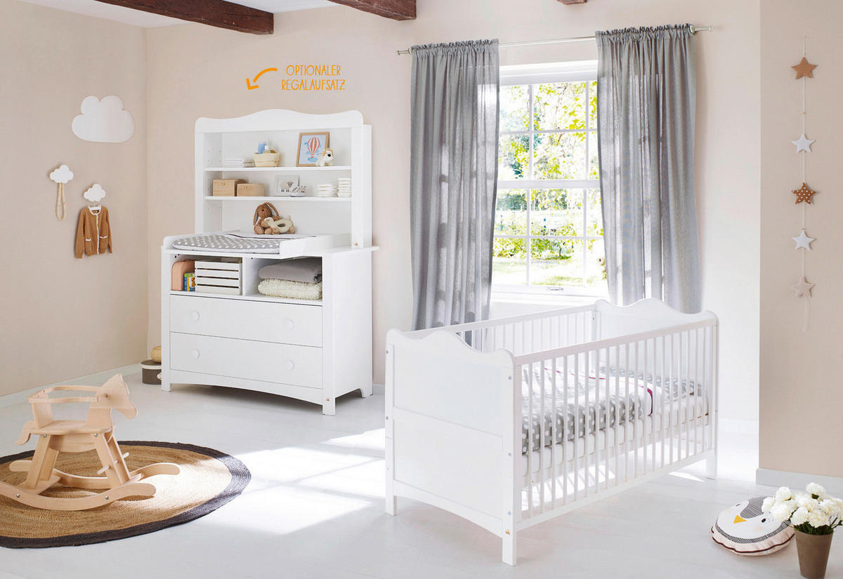 BABYZIMMER PINOLINO FLORENTINA  - Weiß, Trend, Holz/Holzwerkstoff - Pinolino