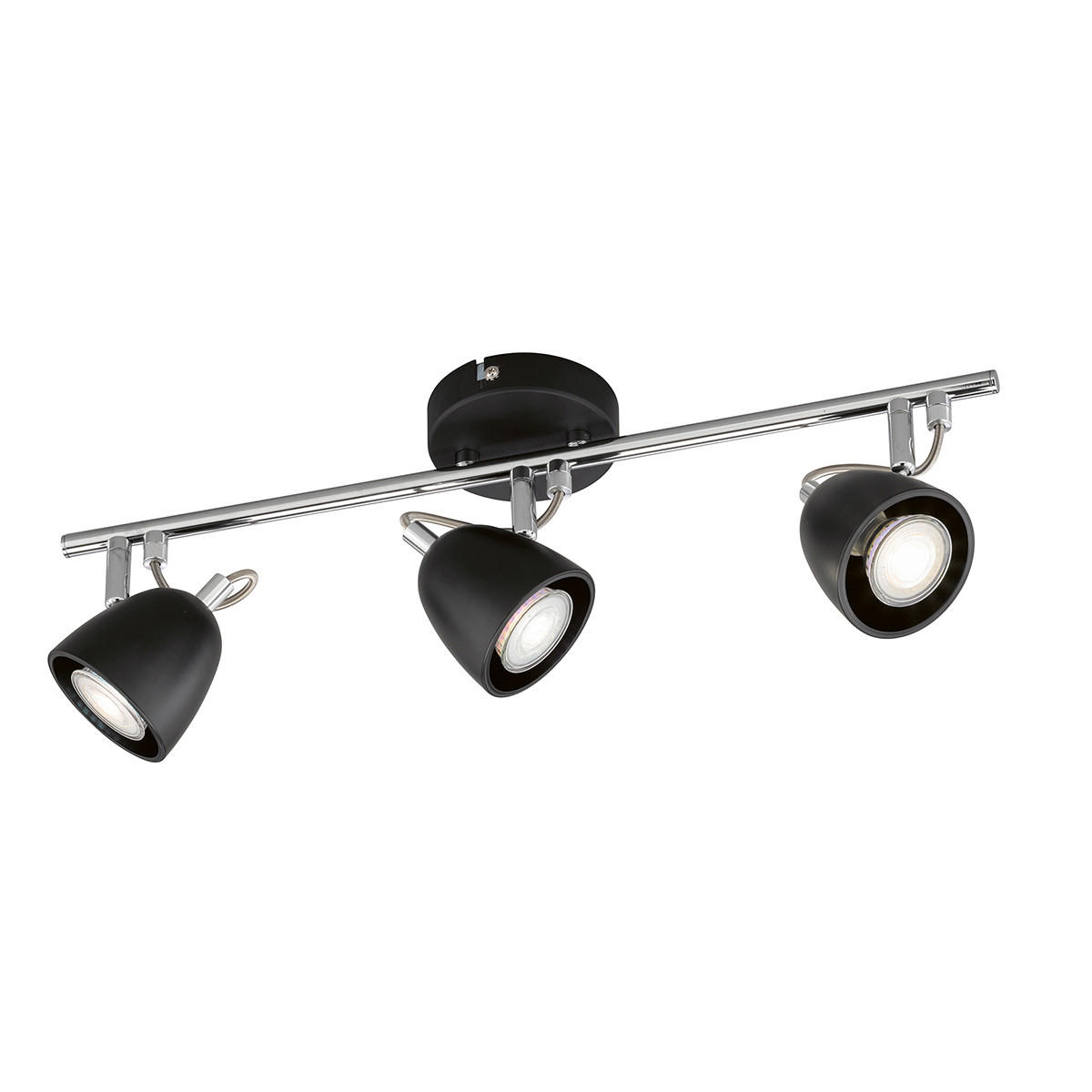 STROPNA SVETILKA   - barve kroma/črna, Basics, kovina (10/50cm)