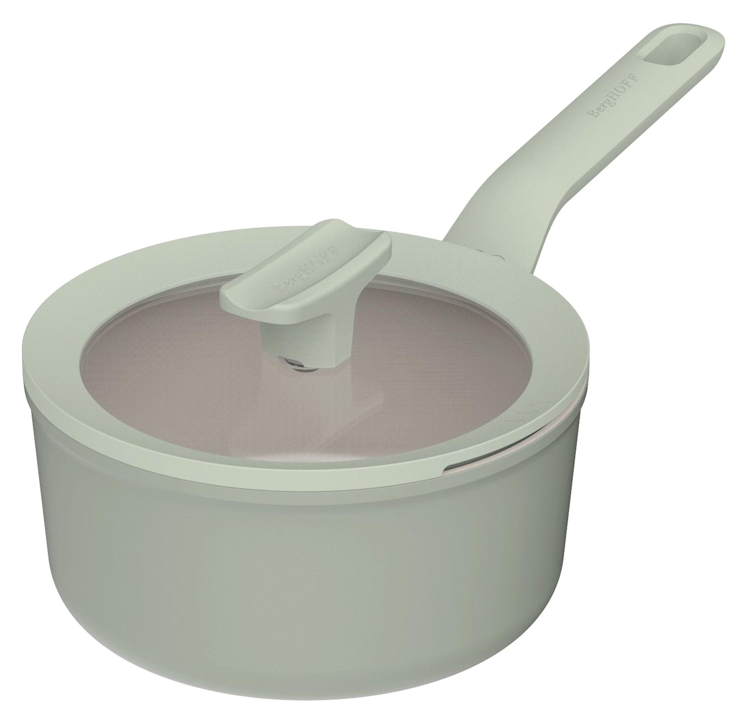 STIELKASSEROLLE Balance 2 l  - Transparent/Salbeigrün, Basics, Metall (18/13cm) - BergHOFF