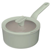 STIELKASSEROLLE Balance 2 l  - Transparent/Salbeigrün, Basics, Metall (18/13cm) - BergHOFF