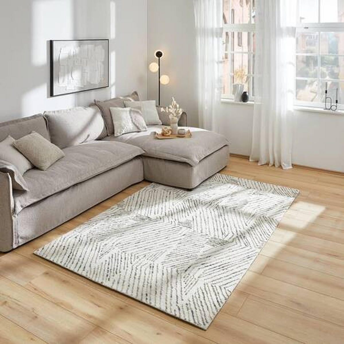WOLLTEPPICH 130/190 cm EDITION ALKATIF MODERN Beige  - Beige, Design, Textil (130/190cm) - Novel