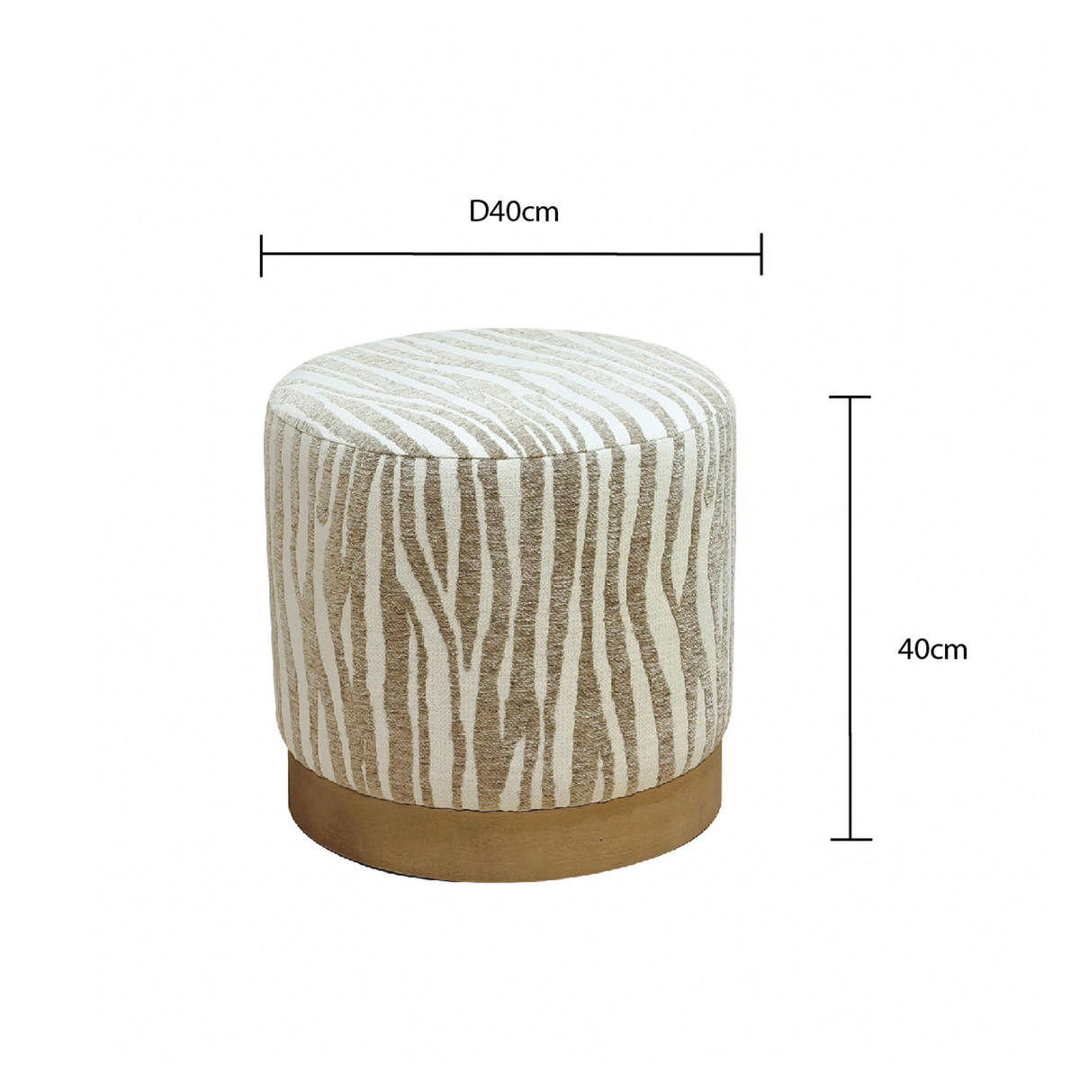 ÜLŐKE - bézs/barna, Lifestyle, faalapú anyag/textil (40/40/40cm) - Xora
