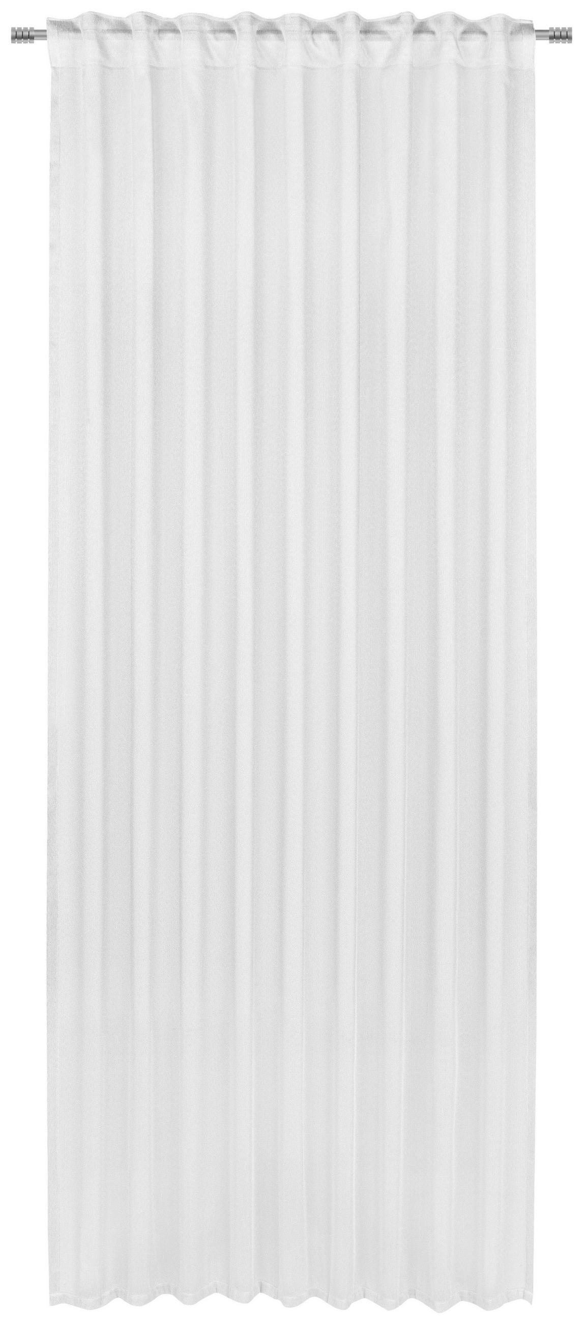 FERTIGVORHANG  transparent  140/245 cm   - Weiß, Basics, Textil (140/245cm) - Esposa