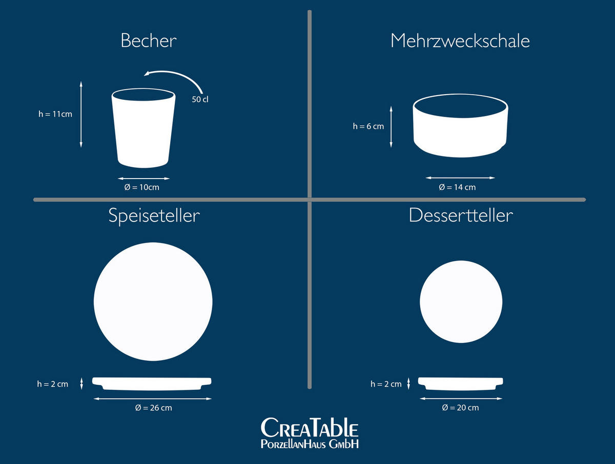 KOMBINOVANÁ SOUPRAVA, 16dílné, kamenina - černá, Trend, keramika (41/39/35null) - Creatable