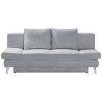 SCHLAFSOFA  in Cord Grau  - Chromfarben/Grau, Design, Textil/Metall (200/85/90cm) - Xora