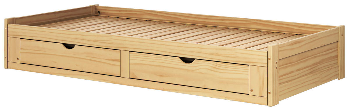 AUSZIEHBETT 90/200 cm  in Naturfarben  - Naturfarben, MODERN, Holz/Holzwerkstoff (90/200cm) - MID.YOU
