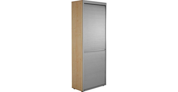 AKTENSCHRANK 80/215,6/42 cm  - Ahornfarben/Alufarben, KONVENTIONELL, Holzwerkstoff/Kunststoff (80/215,6/42cm) - Venda