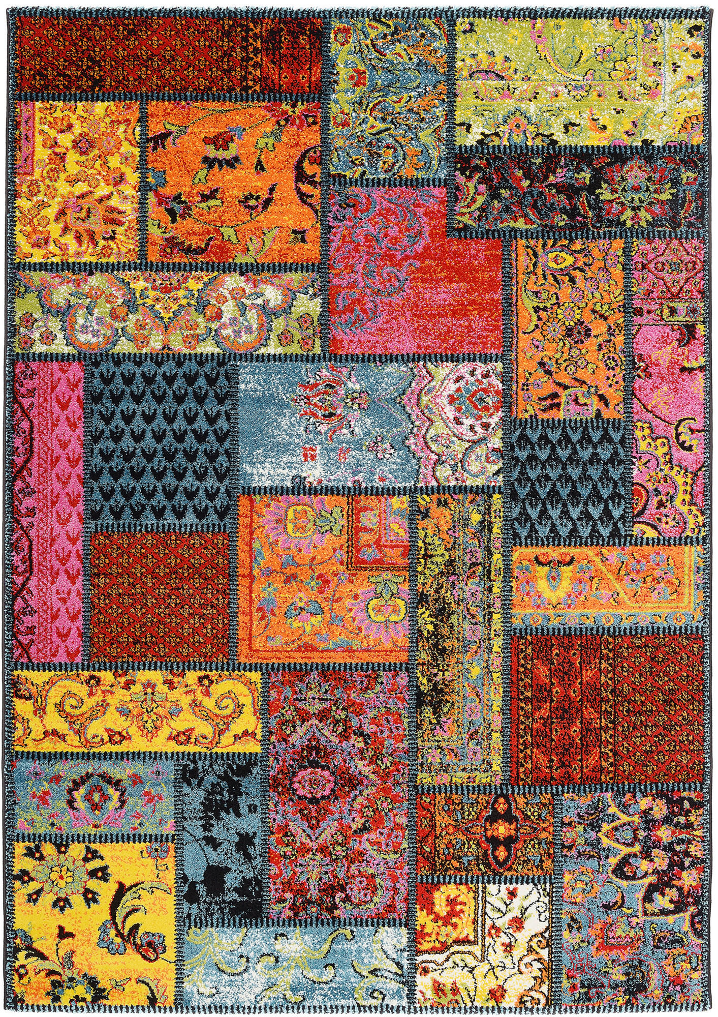 WEBTEPPICH 65/130 cm Multicolor  - Multicolor, Design, Textil (65/130cm) - Novel