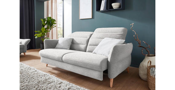 2-SITZER-SOFA in Webstoff Ecru - Ecru/Eiche Bianco, Design, Holz/Textil (192-220/85-106/98-112cm) - Dieter Knoll