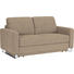 SCHLAFSOFA Webstoff Beige - Chromfarben/Beige, MODERN, Textil/Metall (179/88/85cm) - VENDA