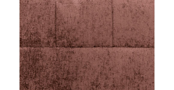 BOXSPRINGBETT 180/200 cm,  in Rotbraun, Topper, H2 + H2 = mittel  - Rotbraun/Schwarz, Design, Textil/Metall (180/200cm) - Esposa