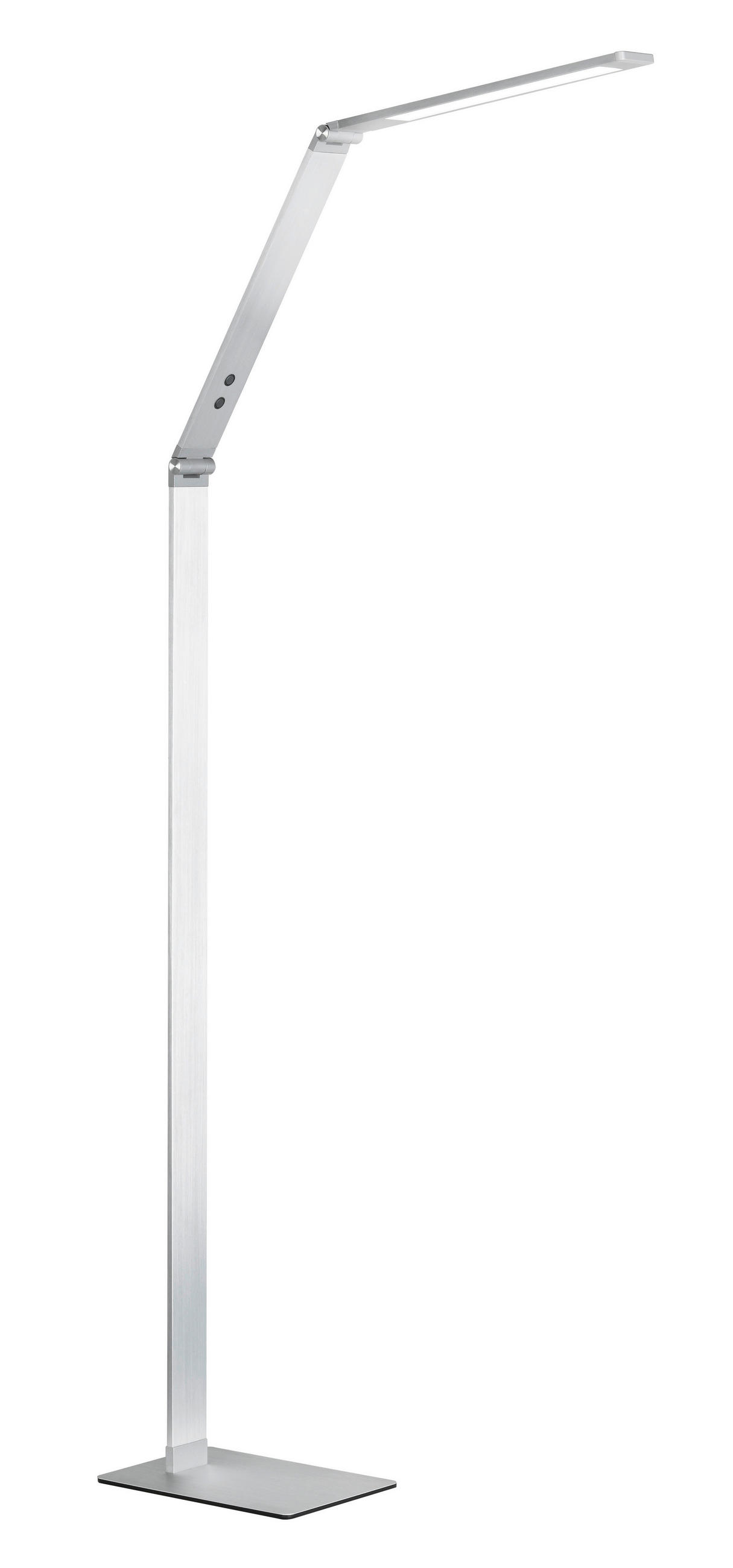 LED-STEHLEUCHTE 36/17/133 cm    - Alufarben, Design, Kunststoff/Metall (36/17/133cm) - Fischer & Honsel