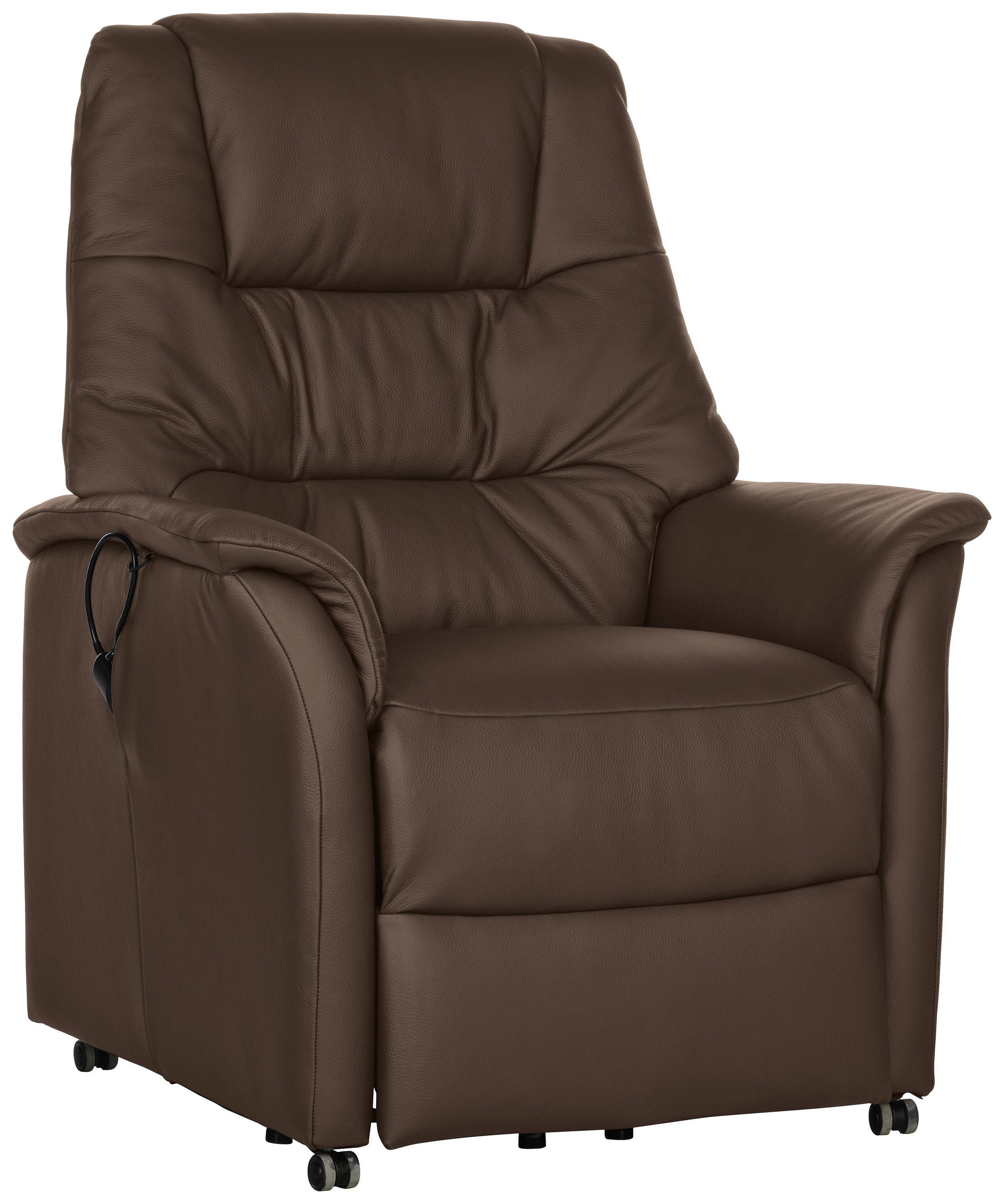 Fernsehsessel in Leder Hellbraun