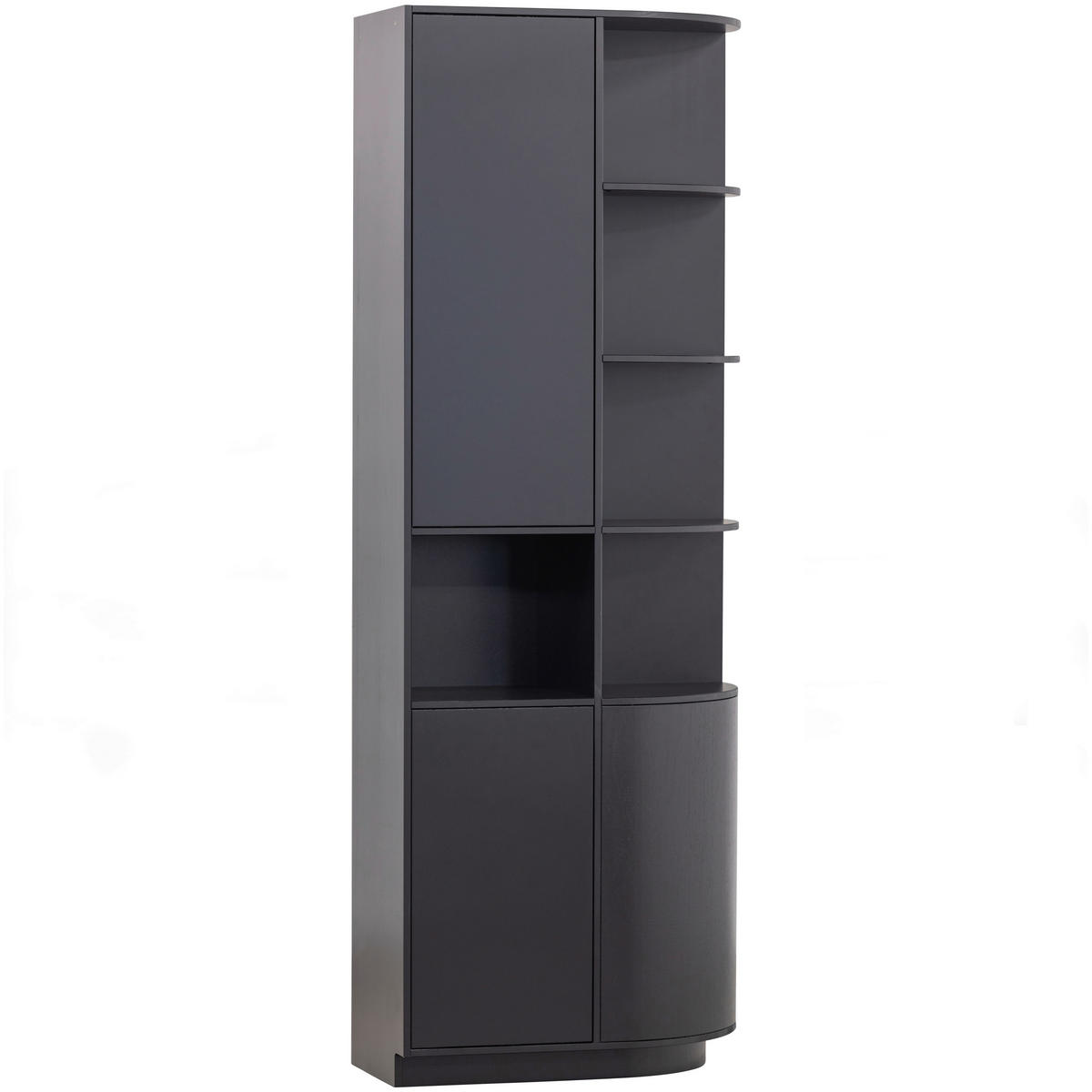 MEHRZWECKSCHRANK 78/210/40 cm  in Schwarz  - Schwarz, Design, Holz (78/210/40cm) - Livetastic