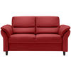 3-SITZER-SOFA in Lederlook Rot  - Rot/Schwarz, MODERN, Holz/Textil (192/90/89cm) - Livetastic